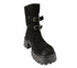 Bocanci casual, dama, FORMAZIONE, D28-7F negru, piele intoarsa